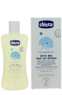 Chicco Baby Moments Gentle Body Wash and Shampoo