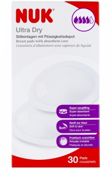 Buy NUK BREAST PAD ULTRA DRY 30/BOX From Nasser Pharmacy in Bahrain